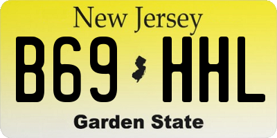 NJ license plate B69HHL