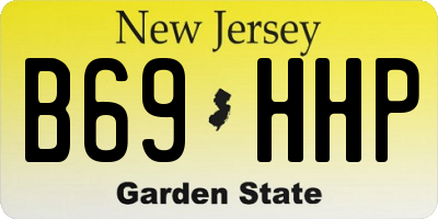NJ license plate B69HHP