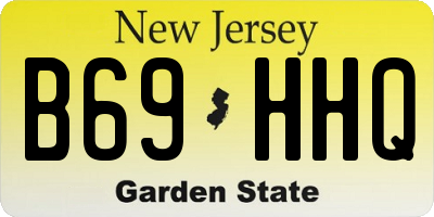 NJ license plate B69HHQ