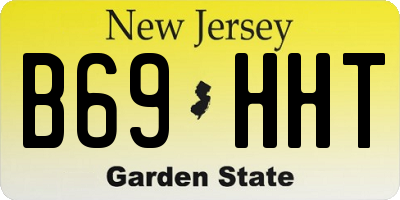 NJ license plate B69HHT
