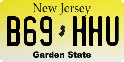 NJ license plate B69HHU