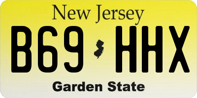 NJ license plate B69HHX