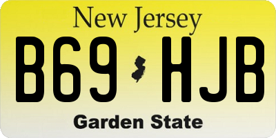 NJ license plate B69HJB