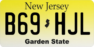 NJ license plate B69HJL