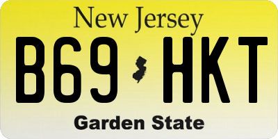 NJ license plate B69HKT