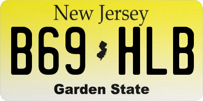 NJ license plate B69HLB