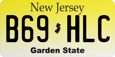 NJ license plate B69HLC