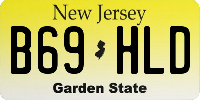 NJ license plate B69HLD