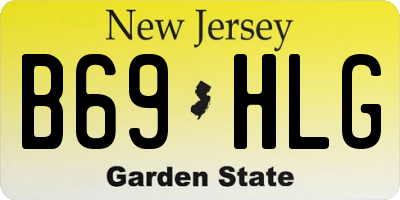NJ license plate B69HLG