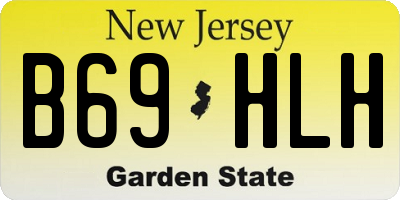 NJ license plate B69HLH