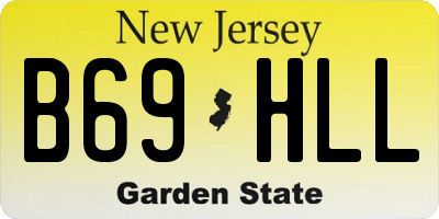 NJ license plate B69HLL