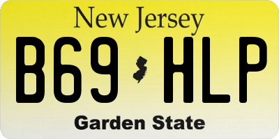 NJ license plate B69HLP