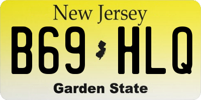 NJ license plate B69HLQ