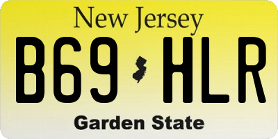 NJ license plate B69HLR