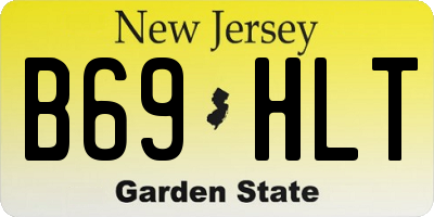 NJ license plate B69HLT