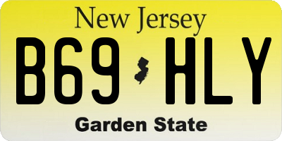 NJ license plate B69HLY