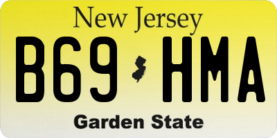 NJ license plate B69HMA
