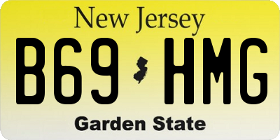 NJ license plate B69HMG