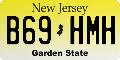 NJ license plate B69HMH