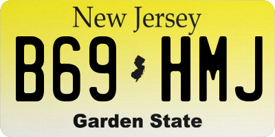 NJ license plate B69HMJ