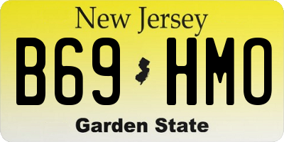 NJ license plate B69HMO