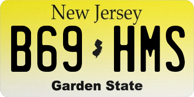 NJ license plate B69HMS