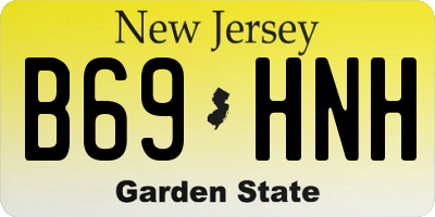 NJ license plate B69HNH