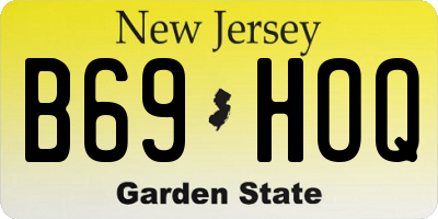 NJ license plate B69HOQ
