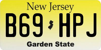 NJ license plate B69HPJ