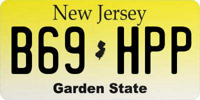 NJ license plate B69HPP