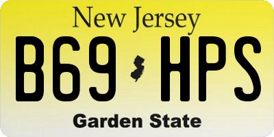 NJ license plate B69HPS