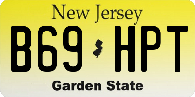 NJ license plate B69HPT