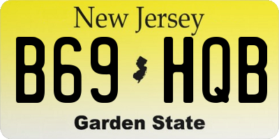 NJ license plate B69HQB