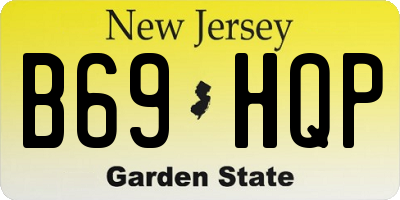 NJ license plate B69HQP