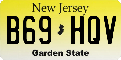 NJ license plate B69HQV