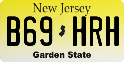 NJ license plate B69HRH