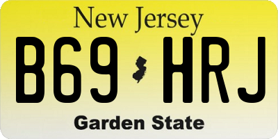 NJ license plate B69HRJ