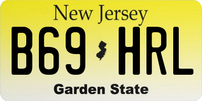 NJ license plate B69HRL