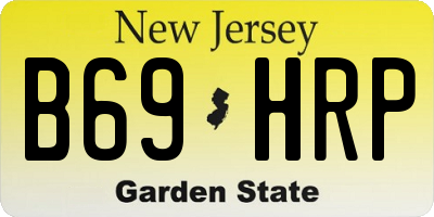 NJ license plate B69HRP