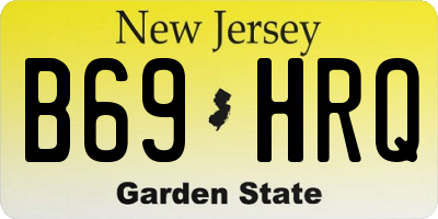 NJ license plate B69HRQ