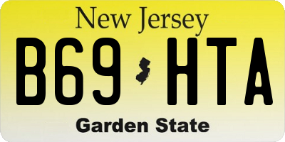 NJ license plate B69HTA