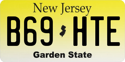 NJ license plate B69HTE