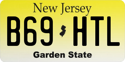NJ license plate B69HTL