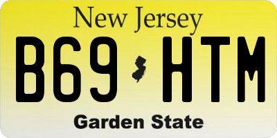 NJ license plate B69HTM