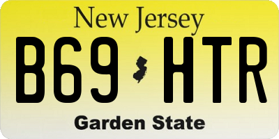 NJ license plate B69HTR