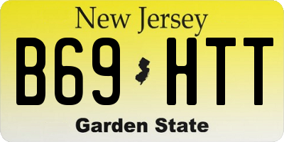 NJ license plate B69HTT
