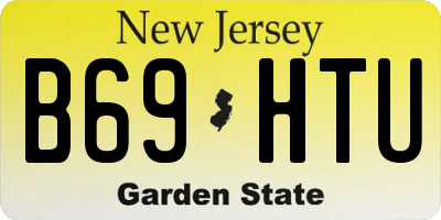 NJ license plate B69HTU