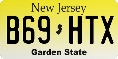 NJ license plate B69HTX