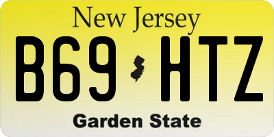 NJ license plate B69HTZ