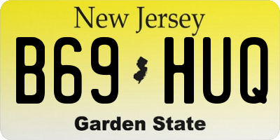 NJ license plate B69HUQ